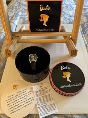 Avon 2002 Barbie Nostalgic Watch In Original Box